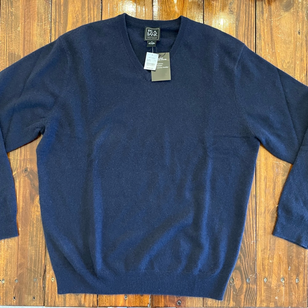 NWT Jos A Bank Traveler Cashmere Sweater